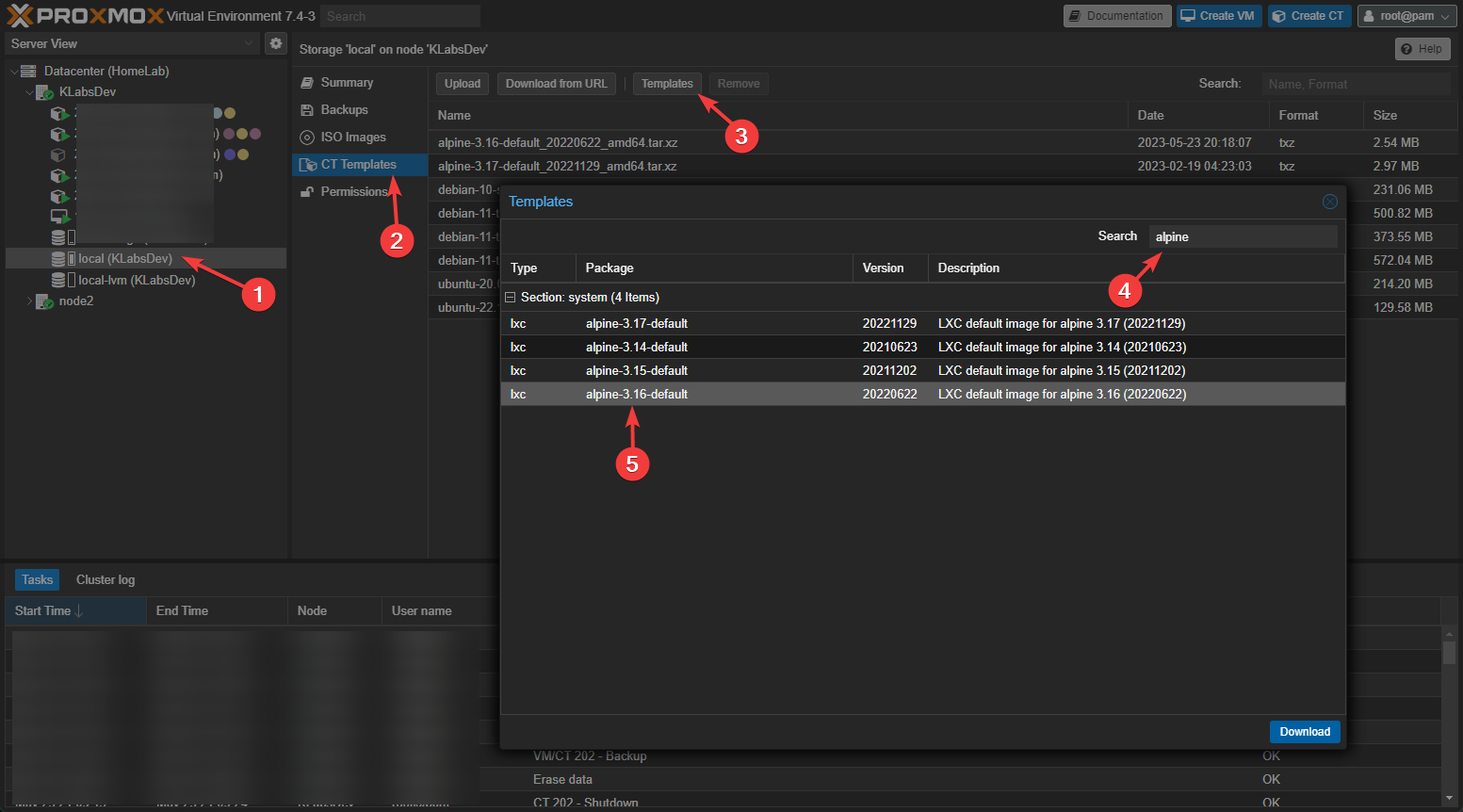 Install Nginx Proxy Manager on Proxmox LXC & Alpine Linux